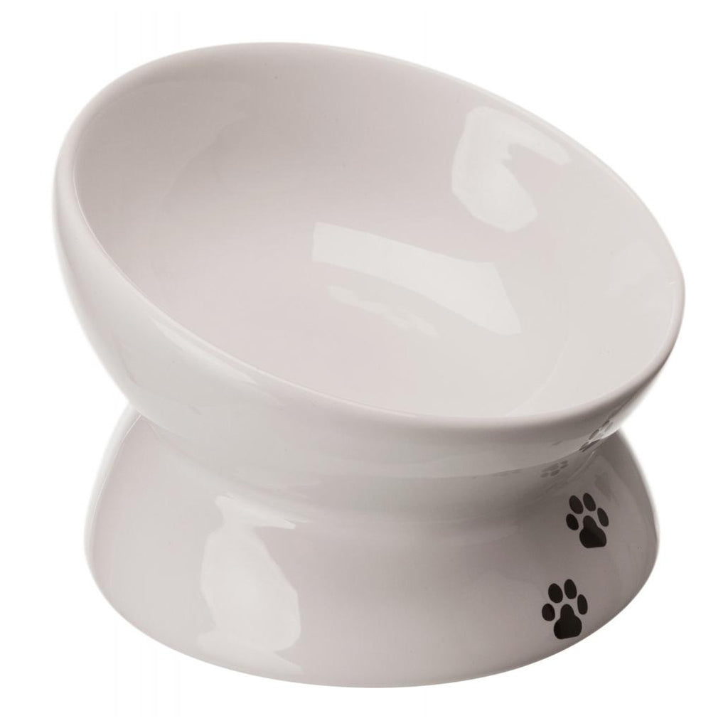 GAMELA ELEVADA CERAMICA GATO BRANCO150ML