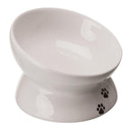 GAMELA ELEVADA CERAMICA GATO BRANCO150ML