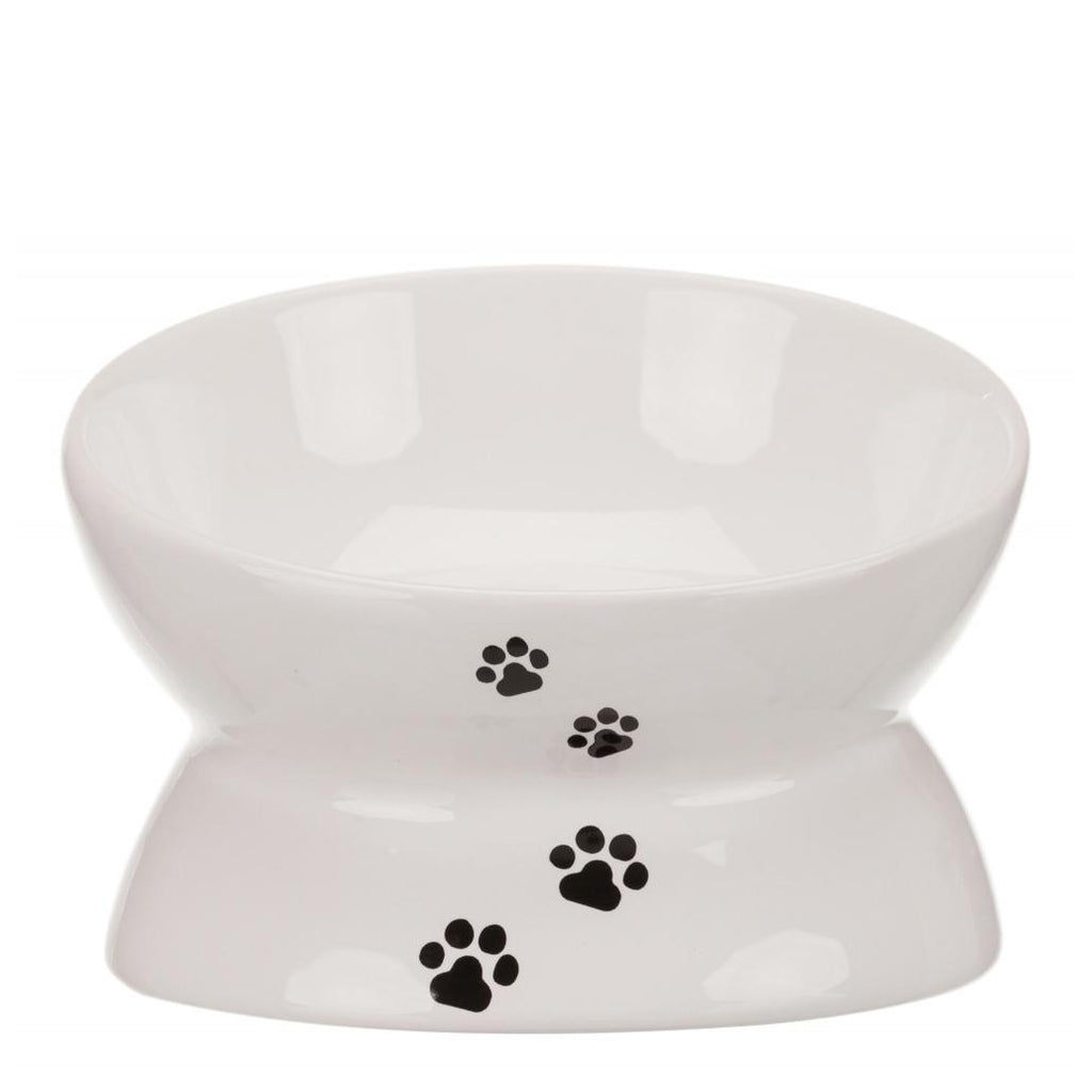 GAMELA ELEVADA CERAMICA GATO BRANCO150ML